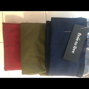 3 pairs of fleece lined leggings